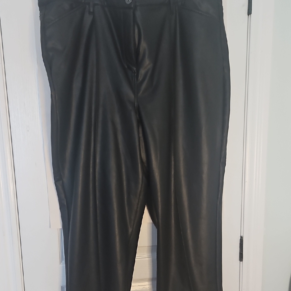 Addition Elle Black Dress Pants with Smooth Fabric